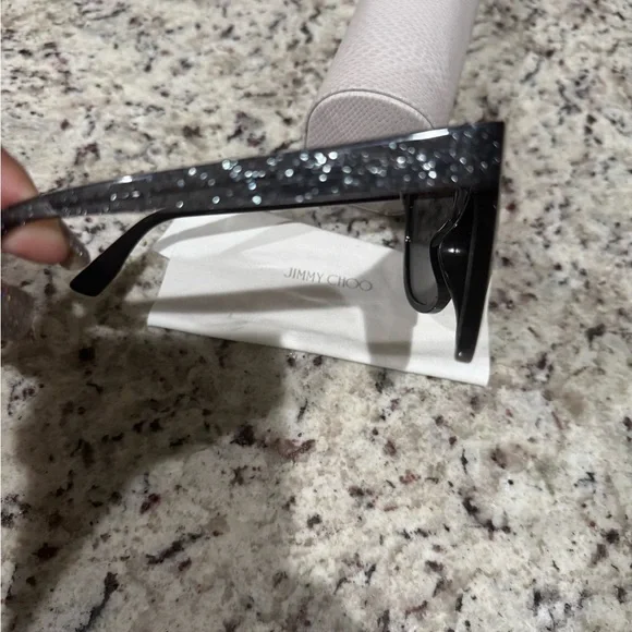 Jimmy Choo Elegant Black sparkle ✨ Sunglasses - Picture 4 of 16